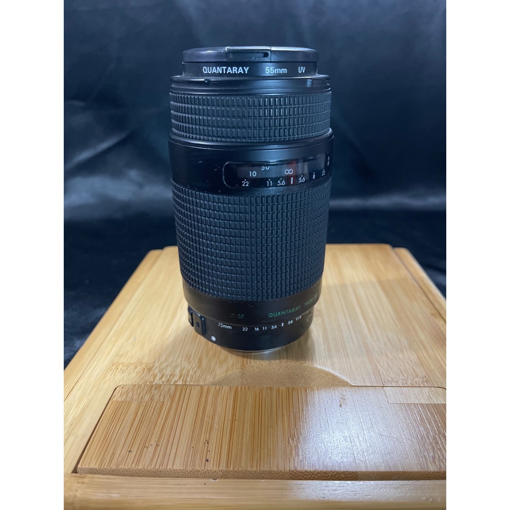 Quantaray Tech-10 75-300mm f/4.5-5.6 CN AF Lens for Canon 55mm UV Filter Japan